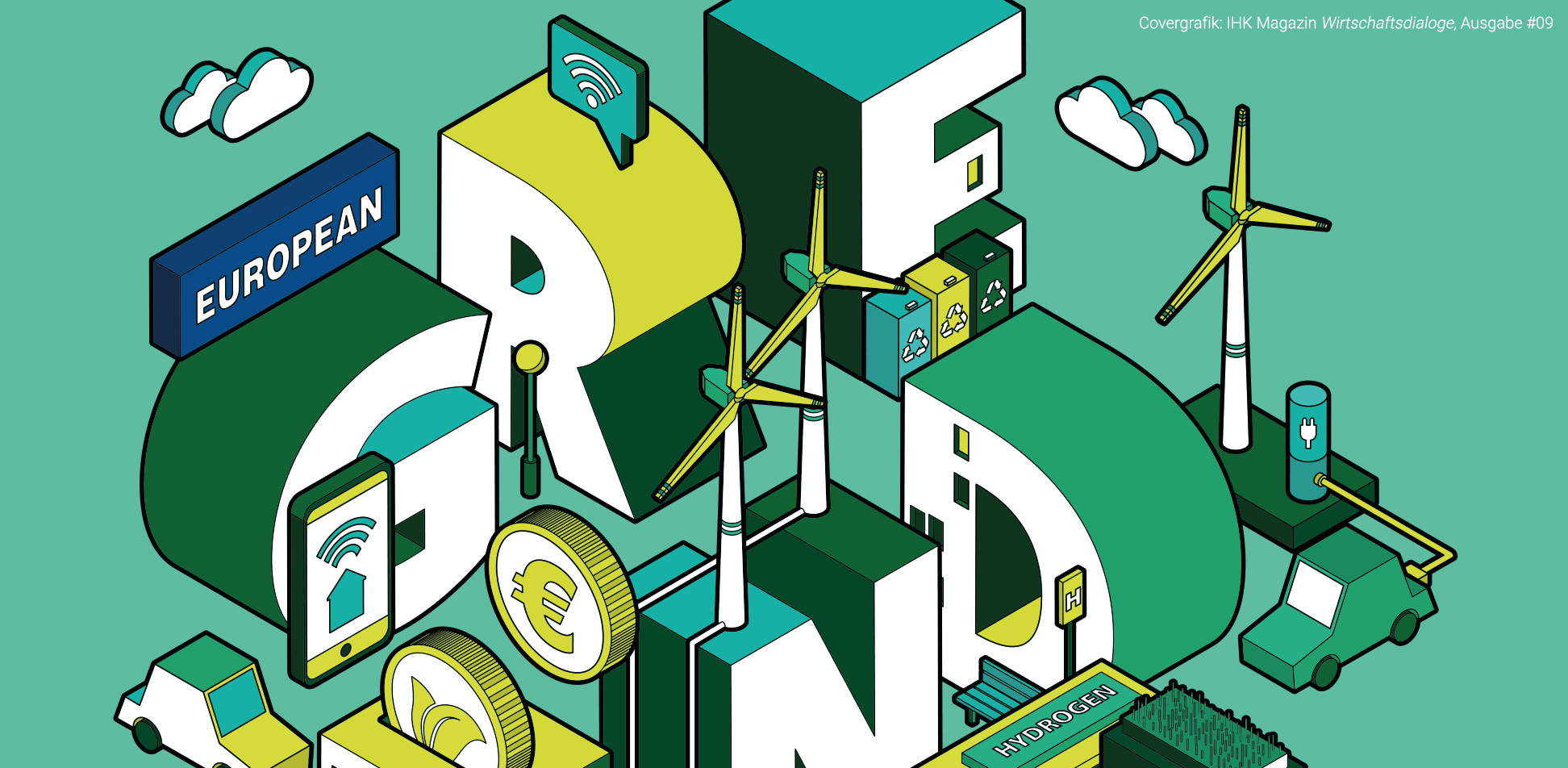 Covergrafik IHK Magazin Wirtschaftsdialoge, Ausgabe #09